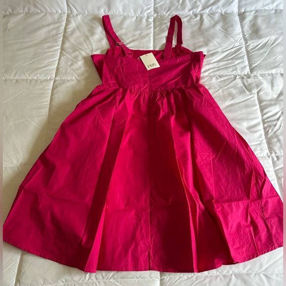 NEW PRIV NONNIE POPLIN COCKTAIL DRESS IN PINK SZ XL - Picture 5 of 8